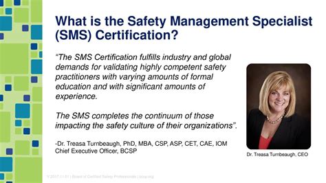 bcp sms|safety management specialist certification.